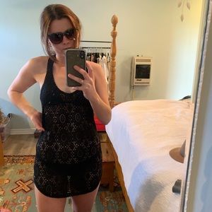 Black Roxy beach cover up